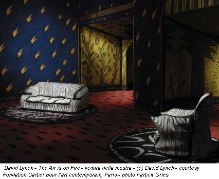 David Lynch - The Air is on Fire - veduta della mostra - (c) David Lynch - courtesy Fondation Cartier pour l'art contemporain, Paris - photo Partick Gries