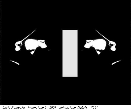 Lucia Romualdi - Indirezione 3 - 2007 - animazione digitale - 1'03''
