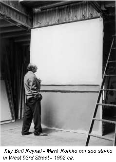 Kay Bell Reynal - Mark Rothko nel suo studio in West 53rd Street - 1952 ca.