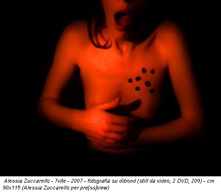 Alessia Zuccarello - 7vite - 2007 - fotografia su dibond (still da video, 2 DVD, 2'09'') - cm 90x115 (Alessia Zuccarello per pre[ss]view)