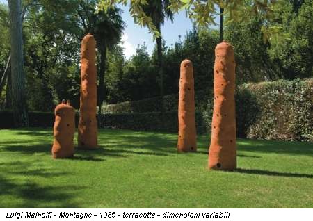 Luigi Mainolfi - Montagne - 1985 - terracotta - dimensioni variabili