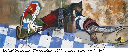Michael Bevilacqua - The raconteur - 2007 - acrilico su lino - cm 91x244