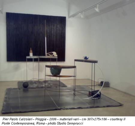 Pier Paolo Calzolari - Pioggia - 2006 - materiali vari - cm 307x275x186 - courtesy Il Ponte Contemporanea, Roma - photo Studio Semprucci