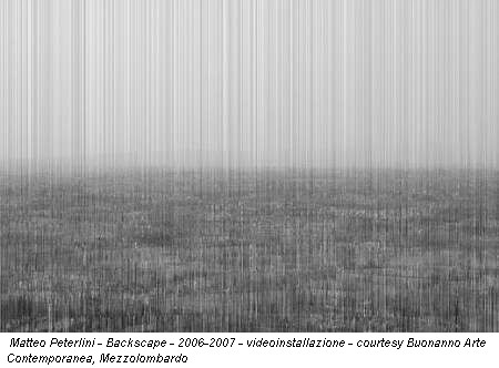 Matteo Peterlini - Backscape - 2006-2007 - videoinstallazione - courtesy Buonanno Arte Contemporanea, Mezzolombardo