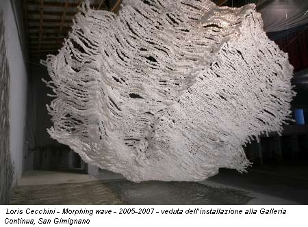 Loris Cecchini - Morphing wave - 2005-2007 - veduta dell'installazione alla Galleria Continua, San Gimignano