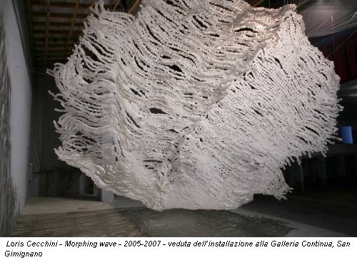 Loris Cecchini - Morphing wave - 2005-2007 - veduta dell’installazione alla Galleria Continua, San Gimignano