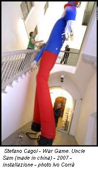 Stefano Cagol - War Game. Uncle Sam (made in china) - 2007 - installazione - photo Ivo Corrà