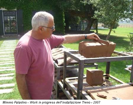 Mimmo Paladino - Work in progress dell'installazione Treno - 2007