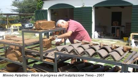 Mimmo Paladino - Work in progress dell'installazione Treno - 2007