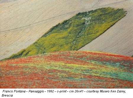 Franco Fontana - Paesaggio - 1992 - c-print - cm 26x41 - courtesy Museo Ken Damy, Brescia