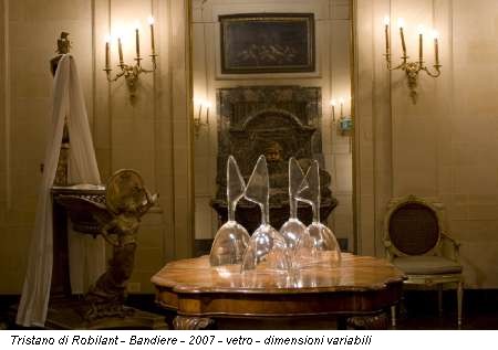 Tristano di Robilant - Bandiere - 2007 - vetro - dimensioni variabili