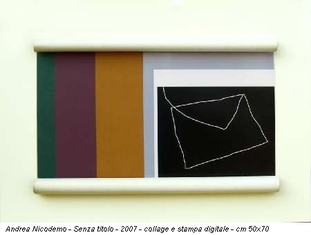 Andrea Nicodemo - Senza titolo - 2007 - collage e stampa digitale - cm 50x70