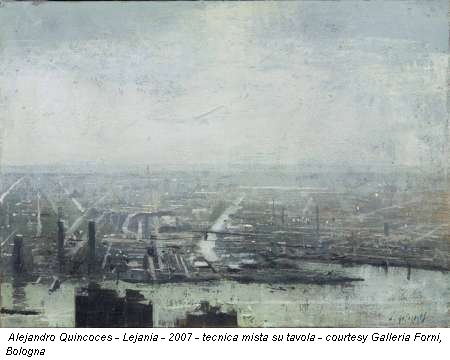 Alejandro Quincoces - Lejania - 2007 - tecnica mista su tavola - courtesy Galleria Forni, Bologna
