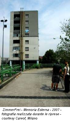ZimmerFrei - Memoria Esterna - 2007 - fotografia realizzata durante le riprese - courtesy Careof, Milano