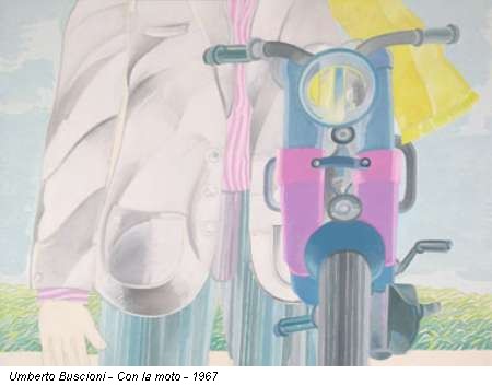 Umberto Buscioni - Con la moto - 1967