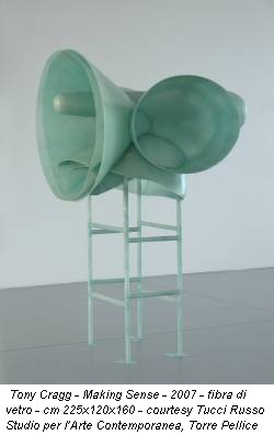 Tony Cragg - Making Sense - 2007 - fibra di vetro - cm 225x120x160 - courtesy Tucci Russo Studio per l’Arte Contemporanea, Torre Pellice