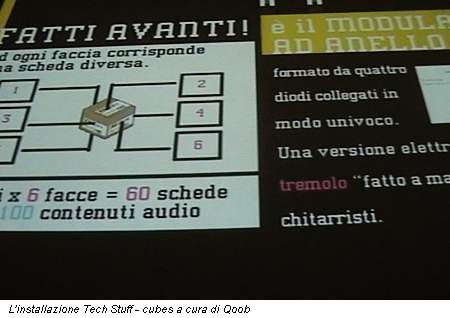 L'installazione Tech Stuff - cubes a cura di Qoob