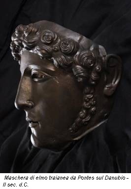 Maschera di elmo traianea da Pontes sul Danubio - II sec. d.C.