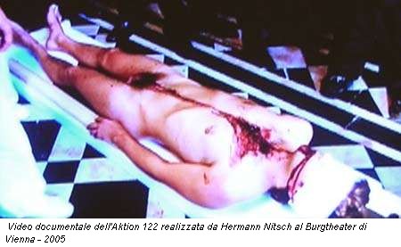 Video documentale dell'Aktion 122 realizzata da Hermann Nitsch al Burgtheater di Vienna - 2005