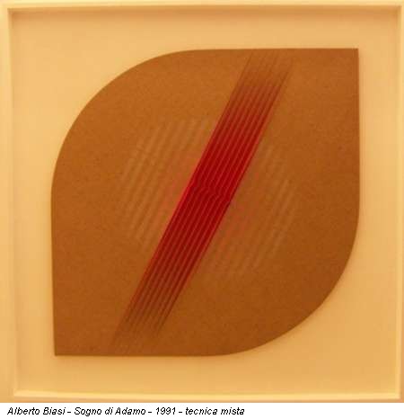 Alberto Biasi - Sogno di Adamo - 1991 - tecnica mista