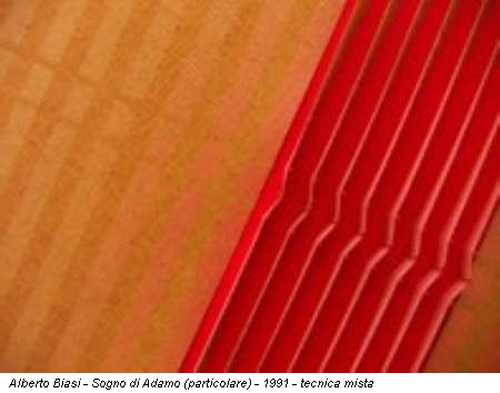 Alberto Biasi - Sogno di Adamo (particolare) - 1991 - tecnica mista