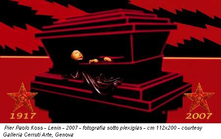 Pier Paolo Koss - Lenin - 2007 - fotografia sotto plexiglas - cm 112x200 - courtesy Galleria Cerruti Arte, Genova