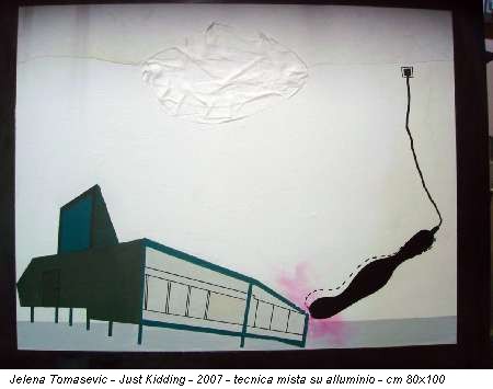 Jelena Tomasevic - Just Kidding - 2007 - tecnica mista su alluminio - cm 80x100