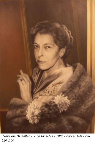 Gabriele Di Matteo - Tina Pica-bia - 2005 - olio su tela - cm 120x100