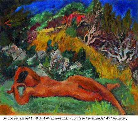 Un olio su tela del 1950 di Willy Eisenschitz - courtesy Kunsthandel Widder/Luxury