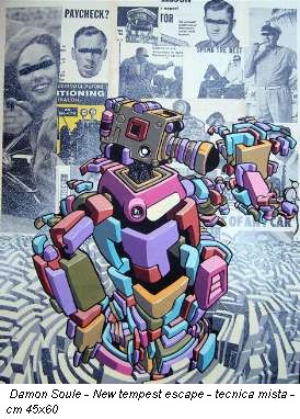 Damon Soule - New tempest escape - tecnica mista - cm 45x60