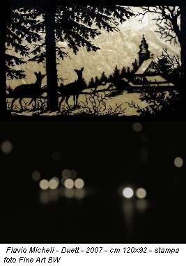 Flavio Micheli - Duett - 2007 - cm 120x92 - stampa foto Fine Art BW