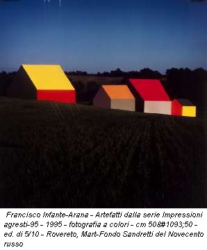 Francisco Infante-Arana - Artefatti dalla serie Impressioni agresti-95 - 1995 - fotografia a colori - cm 50x50 - ed. di 5/10 - Rovereto, Mart-Fondo Sandretti del Novecento russo