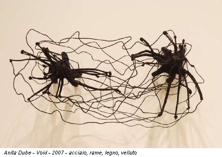 Anita Dube - Void - 2007 - acciaio, rame, legno, velluto