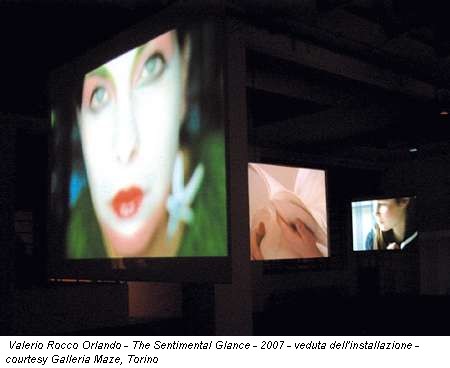 Valerio Rocco Orlando - The Sentimental Glance - 2007 - veduta dell'installazione - courtesy Galleria Maze, Torino
