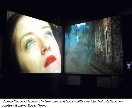 Valerio Rocco Orlando - The Sentimental Glance - 2007 - veduta dell'installazione - courtesy Galleria Maze, Torino