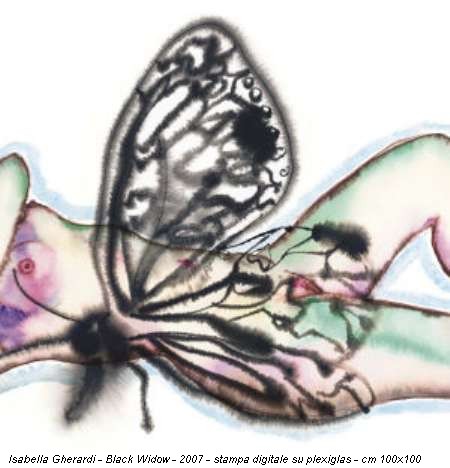 Isabella Gherardi - Black Widow - 2007 - stampa digitale su plexiglas - cm 100x100