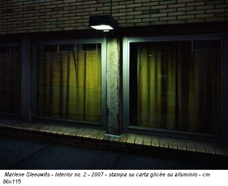 Marlene Sleeuwits - Interior no. 2 - 2007 - stampa su carta glicée su alluminio - cm 86x115
