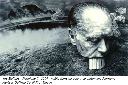 José Molinas - Formiche II - 2005 - matita Karisma colour su cartoncino Fabriano - courtesy Galleria Ca' di Fra', Milano