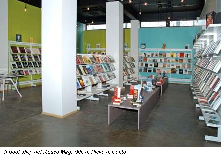 Il bookshop del Museo Magi '900 di Pieve di Cento