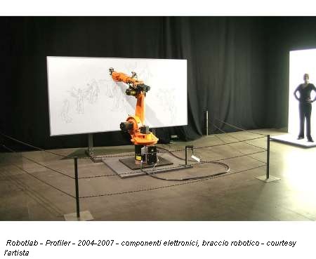 Robotlab - Profiler - 2004-2007 - componenti elettronici, braccio robotico - courtesy l'artista