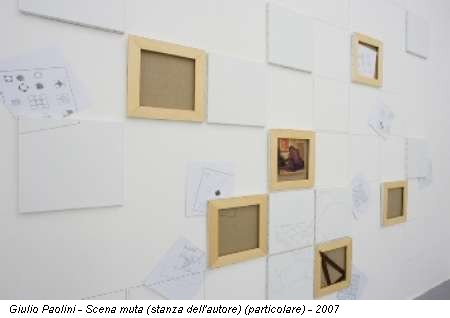 Giulio Paolini - Scena muta (stanza dell'autore) (particolare) - 2007