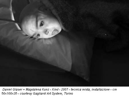 Daniel Glaser + Magdalena Kunz - Kind - 2007 - tecnica mista, installazione - cm 50x100x35 - courtesy Gagliardi Art System, Torino