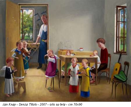 Jan Knap - Senza Titolo - 2007 - olio su tela - cm 70x90
