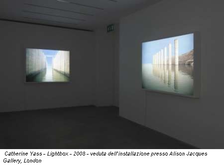 Catherine Yass - Lightbox - 2008 - veduta dell’installazione presso Alison Jacques Gallery, London