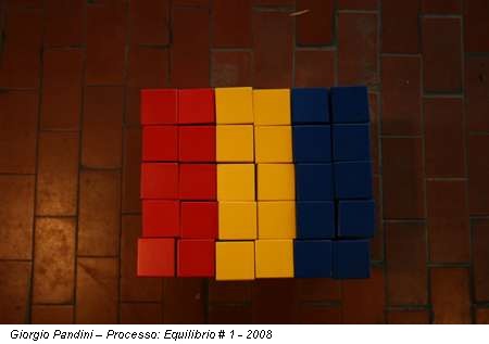 Giorgio Pandini – Processo: Equilibrio # 1 - 2008