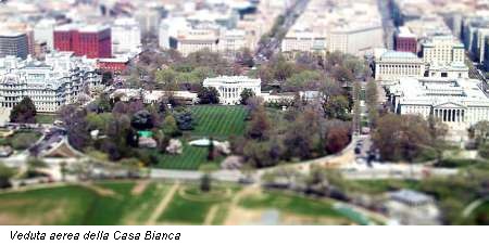 Veduta aerea della Casa Bianca