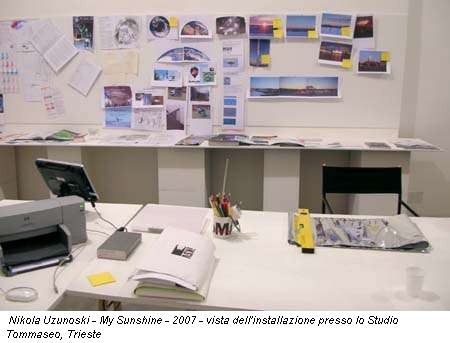 Nikola Uzunoski - My Sunshine - 2007 - vista dell'installazione presso lo Studio Tommaseo, Trieste
