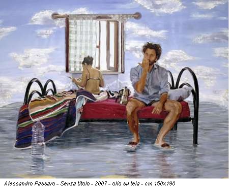 Alessandro Passaro - Senza titolo - 2007 - olio su tela - cm 150x190
