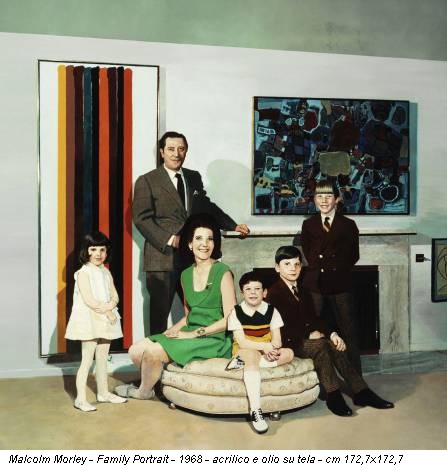 Malcolm Morley - Family Portrait - 1968 - acrilico e olio su tela - cm 172,7x172,7