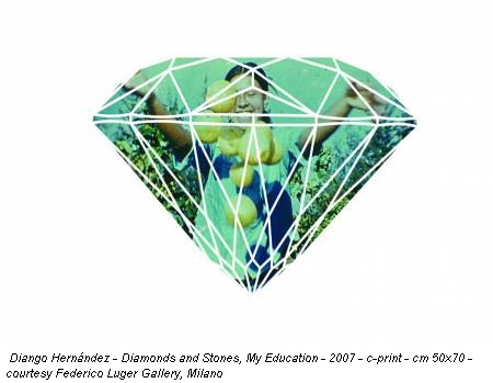 Diango Hernández - Diamonds and Stones, My Education - 2007 - c-print - cm 50x70 - courtesy Federico Luger Gallery, Milano